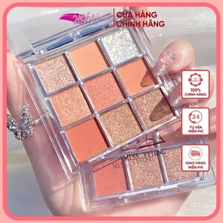 🥰Bảng phấn mắt 9 ô Coco Venus Dikalu nhũ vàng sang trọng - HỘP PHẤN MẮT 9 MÀU TRANG ĐIỂM LẤP LÁNH DIAMOND NỘI ĐỊA TRUNG