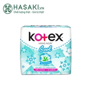 Băng Vệ Sinh Kotex Hằng Ngày Thảo Dược Cool 20 Miếng