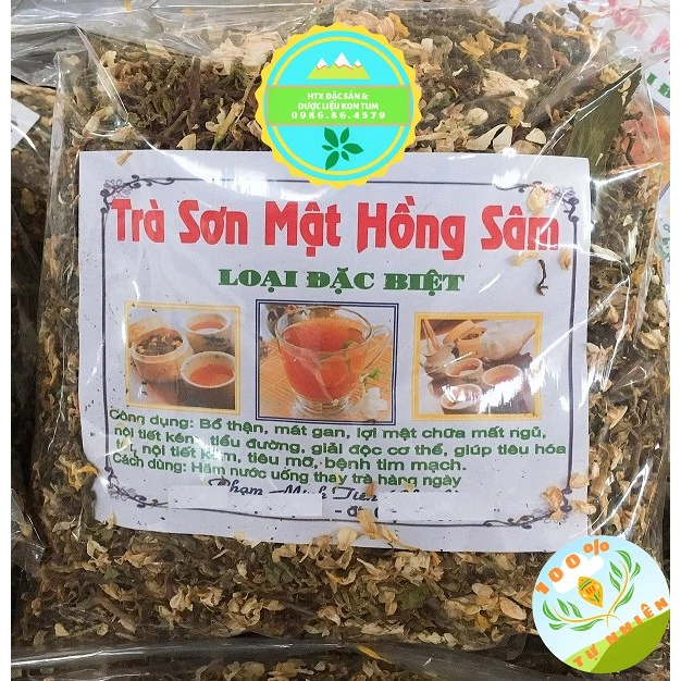 500gr Trà sơn mật hồng sâm thanh nhiệt mát gan