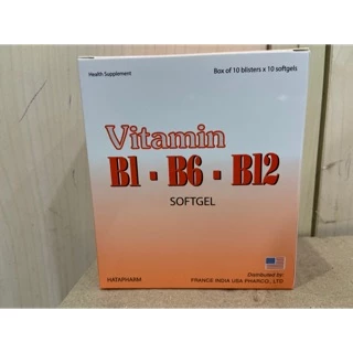 Viên bổ sung vitamin 3B B1-B6-B12 Hà Tây (hộp 100 viên)
