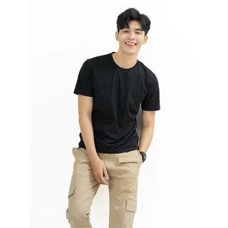 Áo thun nam trơn TRENDY ME 100% cotton basic cổ tròn, mềm mịn thoáng mát