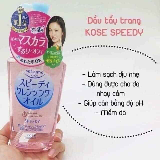 Dầu Tẩy Trang Kose Màu Hồng Chính Hãng