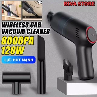 Máy hút bụi cầm tay mini lực hút mạnh 8000Pa Cho Xe hơi Gia Đình Lông Thú Cưng Văn Phòng 2024