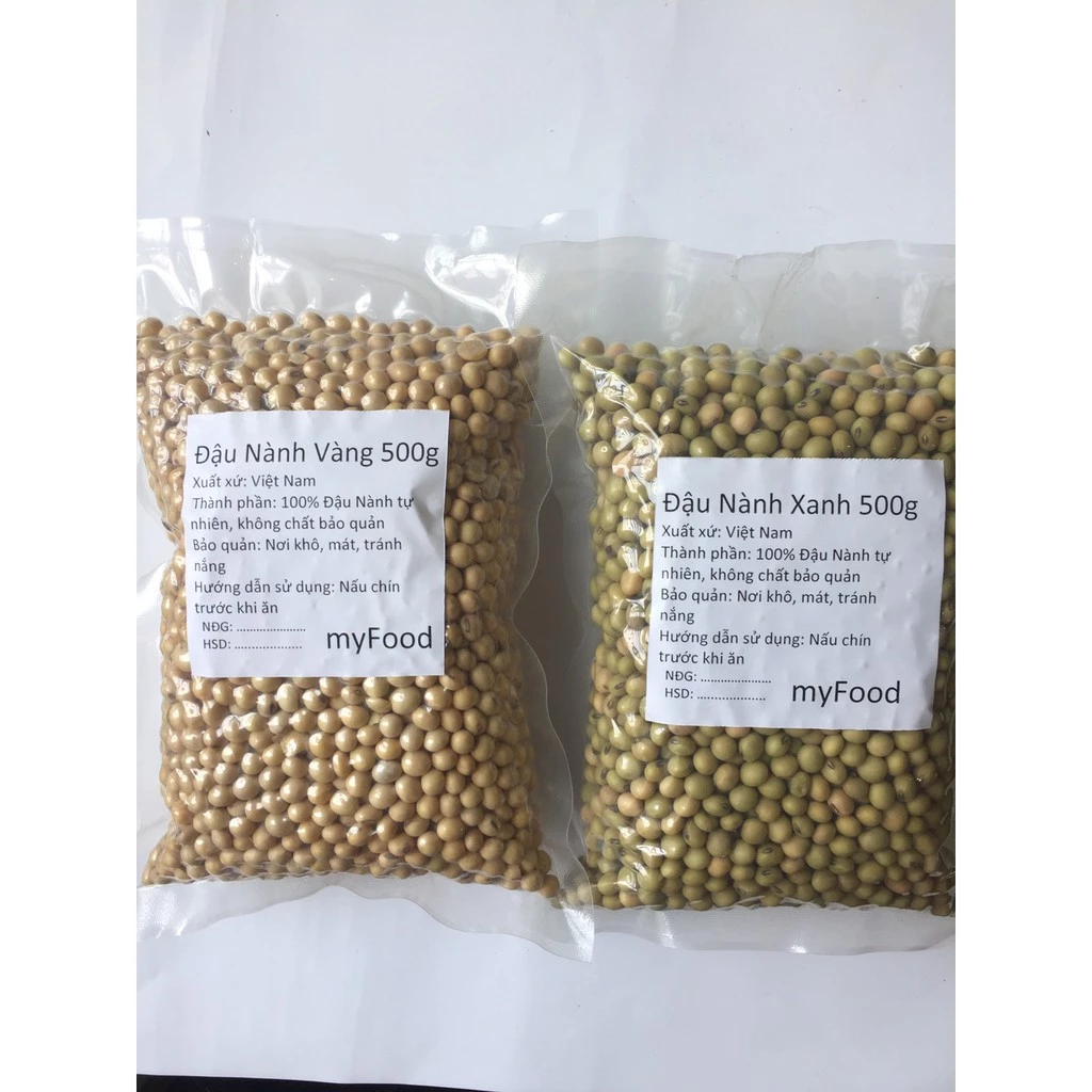 500g-1kg- Đậu Nành / Đỗ Tương / Đậu Tương - Vàng - Xanh