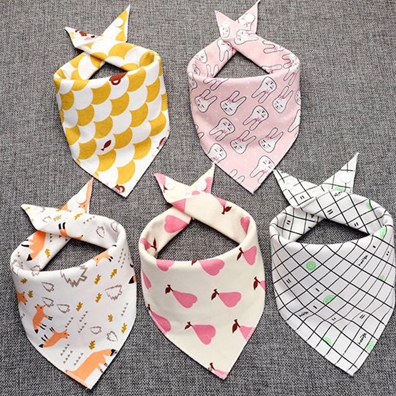 Khăn yếm cotton 2 lớp