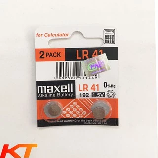 Pin LR41/192/AG3 Maxell Alkaline 1.5V - Vỉ 2 viên