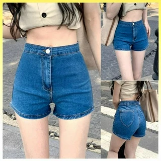 [Q007] Quần SHORT JEANS lưng cao chất liệu co giãn siêu tôn dáng phong cách năng động - L2M