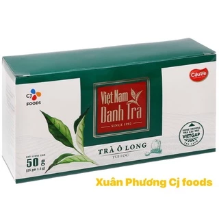 [TOÀN QUỐC] Hộp 25 gói Trà Ô Long túi lọc Cầu Tre