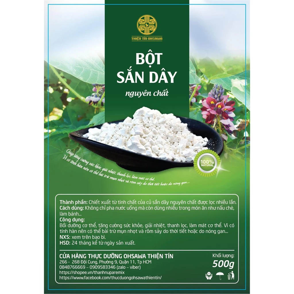 Bột Sắn Dây Nguyên Chất 500g