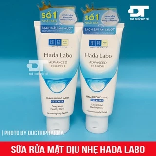 Sữa Rửa Mặt Dưỡng Ẩm Sâu Hada Labo Advanced Nourish Hyaluron Cleanser 80g