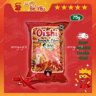 Bim bim Oishi snack tôm cay 68g siêu to khổng lồ