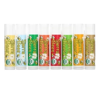 Dưỡng Môi Sáp Ong Hữa Cơ Sierra Bees Organic Lip Balms 4.25g / Thỏi - Nhiều Mùi - Chính Hãng