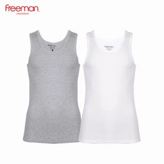 Áo ba lỗ nam Freeman, chất liệu cotton cao cấp thoải mái ASF202 [Combo 2]
