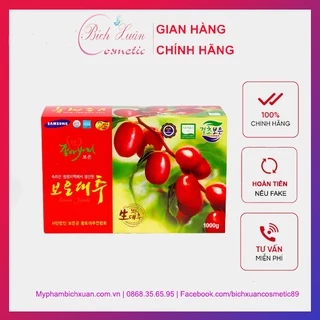 Táo đỏ sấy khô hàn quốc loại 1 chính hãng giàu dinh dưỡng, giúp bổ sung khí huyết 1kg