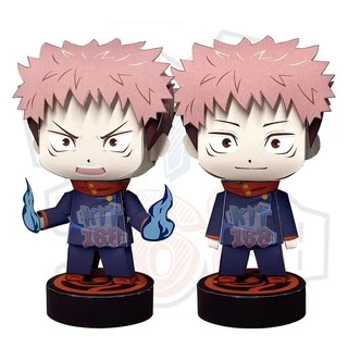 Mô hình giấy Anime Chibi Yuji Itadori - Jujutsu Kaisen + kit mô hình hộp trang trí