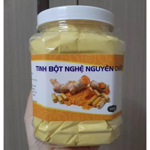 1 kg 2 hộp Tinh bột nghệ vàng nguyên chất 100%