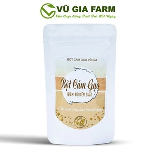 Bột Cám Gạo Nguyên Chất Vũ Gia (100g/túi) - Hỗ trợ đắp mặt nạ dưỡng da, tắm trắng hiệu quả