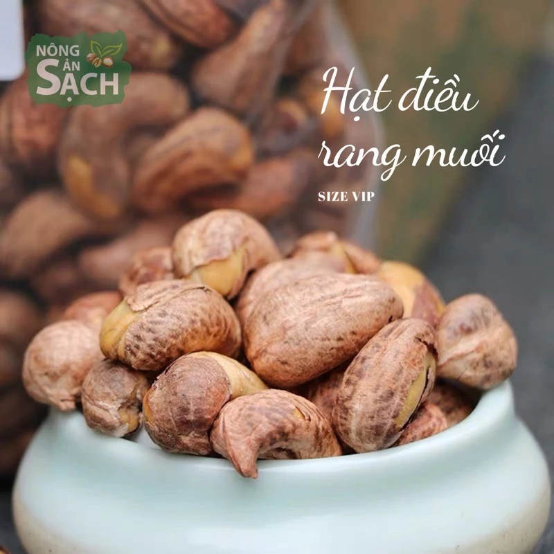 1kg Hạt Điều Muối Size VIP ảnh thật (1KG ĐIỀU RANG VIP)