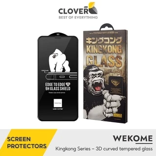 Kính Cường Lực Trong Suốt KingKong 3D Độ Cứng Cao Chống Trầy Xước Full Màn Hình Chống Bám Bẩn Cho iP 12 Pro Max Cloverb