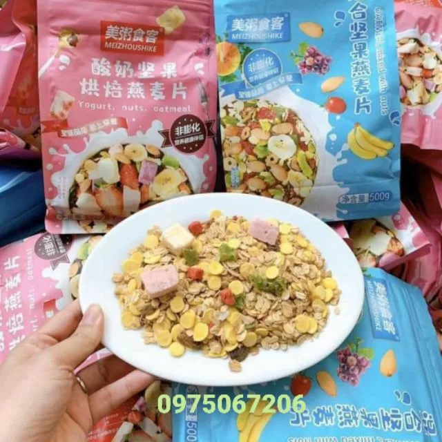 Ngũ cốc , Ngũ cốc sữa chua,ngũ cốc giảm cân ăn kiêng 500g