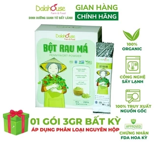 Bột rau má nguyên chất Dalahouse công nghệ sấy lạnh tiêu chuẩn châu Âu hộp 60gr