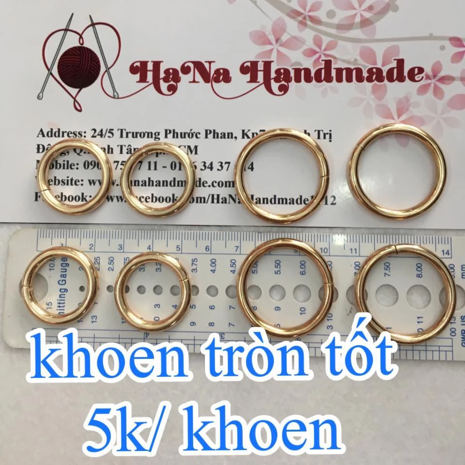 Khoen tròn tốt vàng / khoen tròn đóng 7k/cái