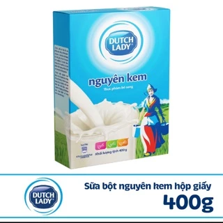 (HSD: T7/2025) Sữa bột Dutch Lady nguyên kem hộp giấy 400g