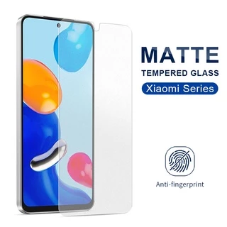 Kính Cường Lực Nhám Full Màn Chống Vân Tay Xiaomi Mi Poco F5 X5 X6 Pro X4 X3 NFC C40 11T 10T 9T 12T Pro 11 12 Lite Redmi Note 9 10 12 13 13S 12S 9S 10S 11S 9A 9C 10C