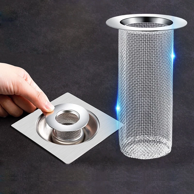 Dụng Cụ Thoát Nước Sàn Nhà Tắm Cải Tiến Lõi Lọc Dài Chứa Nhiều Rác, Thoát Nước Nhanh, Chống Tắc Hiệu Quả