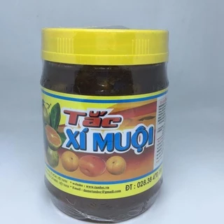 Đá me, xí muội mơ, tắc xí muội, chanh muối Tấn Lộc hũ 900g