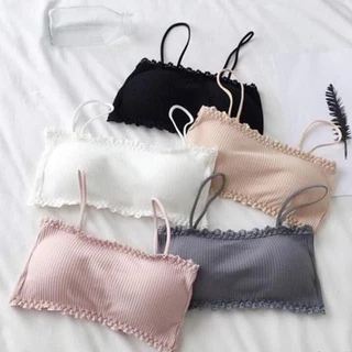 Áo Lót Nữ ❤️FREESHIP❤️ Áo bra gân tăm viên ren nâng ngực sexy điệu đà - Bra 8832