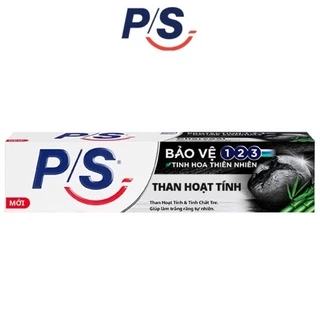 Kem Đánh Răng P/S Bảo vệ 123 Than Hoạt Tính 230g