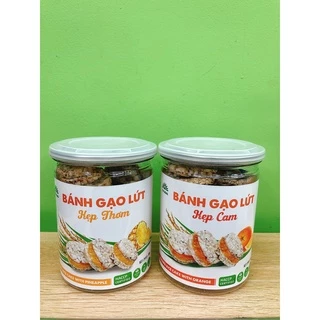 Bánh Gạo Lứt Kẹp Trái Cây 2 Loại - Cam và Khóm