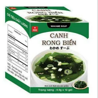 Canh rong biển đậu hũ - ASUZAC Nhật bản hộp / 10 gói