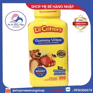 Date mới - Kẹo dẻo gấu bổ sung Vitamin L’il Critters Gummy Vites Mỹ 300 viên