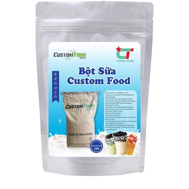 Bột pha trà sữa hiệu Custom Food gói 1kg