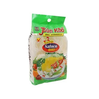 Bún gạo khô trắng  Safoco gói 400g