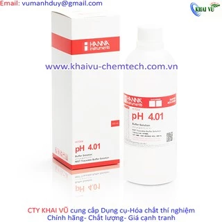 Dung Dịch pH 4.01 Hiệu Chuẩn Máy Đo, 500mL