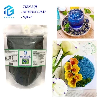 Bột Hoa Đậu Biếc Nguyên Chất (100g) TG FOODS Dùng Nấu Xôi,Bột Tạo Mầu, Dưỡng Da