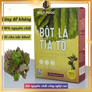 Bột tía tô Behena nguyên chất hỗ trợ giảm cảm cúm, giảm đau do Gout hộp 50gr - Bolyfood