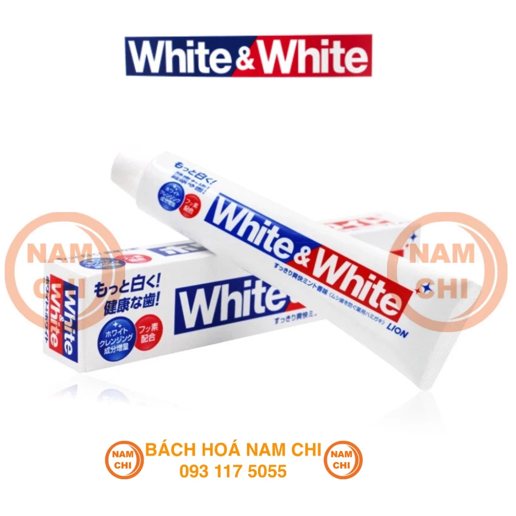 [1 TUÝP] Kem Đánh Răng White&White Tuýp 150g - Nhật Bản