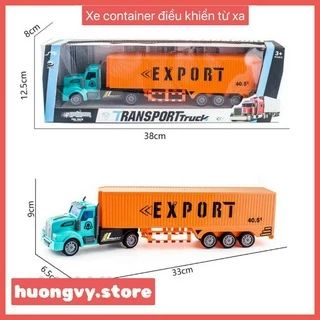 Xe tải container điều khiển từ xa dùng pin sạc,xe đồ chơi trẻ em (tặng pin điều khiển)