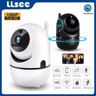 LLSEE HD 1080P Smart Home Baby Monitor Camera, Camera PTZ wifi không dây, tầm nhìn ban đêm, theo dõi tự động, nói chuyện hai chiều,