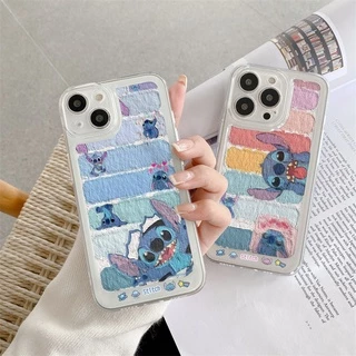 Ốp Điện Thoại Trong Suốt Họa Tiết Hoạt Hình Disney Stitch Dễ Thương Cho iPhone 13 12 11 X XS Pro Max XR Lilo & Stitch 7 8 Plus