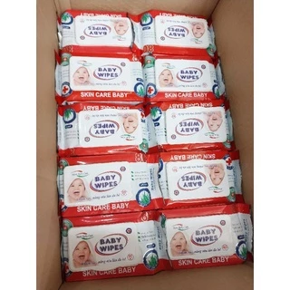 Hỏa Tốc ( 1 Thùng 50 Gói ) Khăn Ướt Baby wipes 80g ( Trợ Ship 70k )