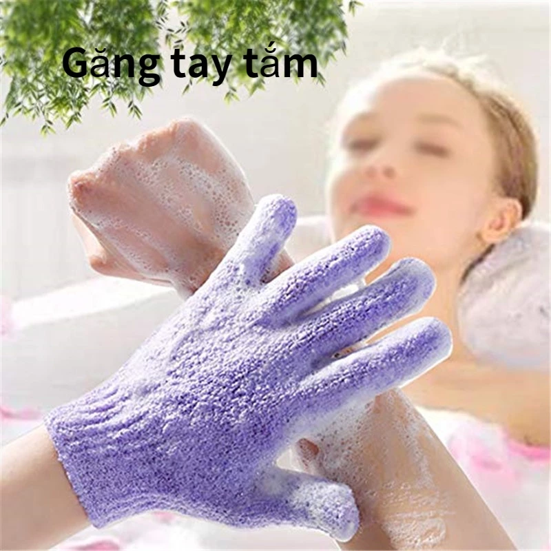 Găng Tay Rửa Mặt - Bao Tay Sợi Cotton Tẩy Tế Bào Chết Đa Năng Giúp Mát Xa Và Thẩm thấu Dưỡng Ẩm Cho Da