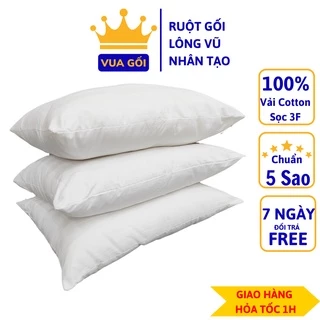 Ruột Gối Lông Vũ Nhân Tạo Cao Cấp 50x70 40x60 VUA GỐI Deluxe Pillow Êm Ái Kháng Khuẩn Chuẩn Khách Sạn - Loại Cao