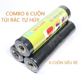 COMBO 6 CUỘN RÁC TỰ PHÂN HỦY- CUỘN TO DÀY ĐỦ CÂN