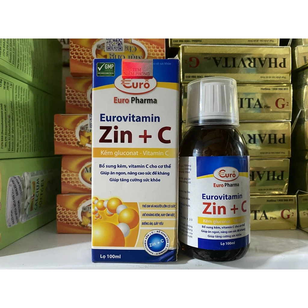 rovitamin Zin C bổ sung kẽm giúp bé ăn ngon ngủ tốt, tăng cường sức đề kháng bé thông minh, hỗ trợ bé kén ăn