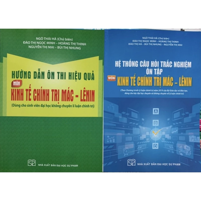 Sách - (Combo 2 cuốn) Hướng Dẫn Ôn Thi Hiệu Quả Kinh Tế Chính Trị Mác - Lênin - Hệ Thống Câu Hỏi Trắc Nghiệm Ôn Tập